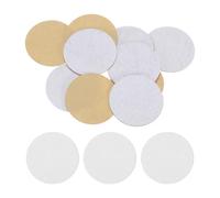 QUARKZMAN 10 Stück 40mm runde selbstklebende Bastelfilz, Filzkreise vorgeschnittene Filz Aufkleber aus Vliesstoff für Nähen, DIY Projekt, Bastelarbeiten, Handwerk, Decoration (Weiß)