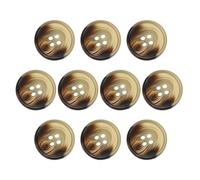 QUARKZMAN 10 Stück Bunte Knöpfe, 20mm 4 Löcher Nähen Harzknöpfe, Bastelknöpfe Runde Ersatzknöpfe Buttons für Mantel Hemden Kleidung DIY Handwerk Dekoration, 2#Kaffeebraun