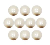 QUARKZMAN 10 Stück Bunte Knöpfe, 23mm 4 Löcher Nähen Harzknöpfe, Bastelknöpfe Runde Ersatzknöpfe Buttons für Mantel Hemden Kleidung DIY Handwerk Dekoration, 1#Beige
