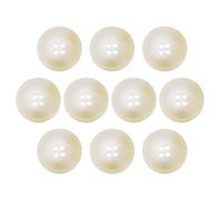 QUARKZMAN 10 Stück Bunte Knöpfe, 25mm 4 Löcher Nähen Harzknöpfe, Bastelknöpfe Runde Ersatzknöpfe Buttons für Mantel Hemden Kleidung DIY Handwerk Dekoration, 2#Weiß