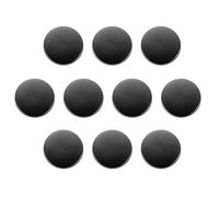 QUARKZMAN 10 Stück Knöpfe 12,5mm Metallknöpfe Zinklegierung Metallschaft Rund Flache Nähknöpfe, Ösenknöpfe Bastelknöpfe für Kleidung Dekoration Selber Machen Zubehör Buttons, Tiefschwarz