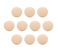 QUARKZMAN 10 Stück Knöpfe 12,5mm Metallknöpfe Zinklegierung Metallschaft Rund Flache Nähknöpfe, Ösenknöpfe Bastelknöpfe für Kleidung Dekoration Selber Machen Zubehör Buttons, Matt Gold