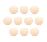 QUARKZMAN 10 Stück Knöpfe 15mm Metallknöpfe Zinklegierung Metallschaft Rund Flache Nähknöpfe, Ösenknöpfe Bastelknöpfe für Kleidung Dekoration Selber Machen Zubehör Buttons, Matt Gold