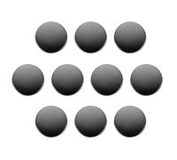 QUARKZMAN 10 Stück Knöpfe 15mm Metallknöpfe Zinklegierung Metallschaft Rund Flache Nähknöpfe, Ösenknöpfe Bastelknöpfe für Kleidung Dekoration Selber Machen Zubehör Buttons, Tiefschwarz