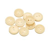 QUARKZMAN 10 Stück Knöpfe 18mm Holzknöpfe 2 Loch Buttons, Bastelknöpfe Vintage Rund Nähknöpfe Ersatzknöpfe für DIY Dekoration Mäntel Kleidung Strickjacke, Naturholz