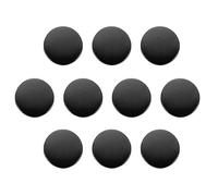 QUARKZMAN 10 Stück Knöpfe 18mm Metallknöpfe Zinklegierung Metallschaft Rund Flache Nähknöpfe, Ösenknöpfe Bastelknöpfe für Kleidung Dekoration Selber Machen Zubehör Buttons, Tiefschwarz