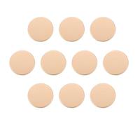 QUARKZMAN 10 Stück Knöpfe 20mm Metallknöpfe Zinklegierung Metallschaft Rund Flache Nähknöpfe, Ösenknöpfe Bastelknöpfe für Kleidung Dekoration Zubehör Buttons, Matt Gold