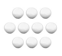 QUARKZMAN 10 Stück Knöpfe 25mm Metallknöpfe Zinklegierung Metallschaft Rund Flache Nähknöpfe, Ösenknöpfe Bastelknöpfe für Kleidung Dekoration Selber Machen Zubehör Buttons, Silber