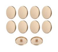 QUARKZMAN 10 Stück Knöpfe 30mm Metall Flache Buttons zum Annähen Runde Bastelknöpfe für Bekleidung Hosen Mantel Jacken Blazer Hemd Anzüge Dekorieren Handwerk Selber Machen, Matt Gold