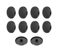 QUARKZMAN 10 Stück Knöpfe 30mm Metall Flache Buttons zum Annähen Runde Bastelknöpfe für Bekleidung Hosen Mantel Jacken Blazer Hemd Anzüge Dekorieren Handwerk Selber Machen, Matt Schwarz
