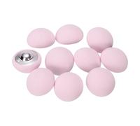 QUARKZMAN 10 Stück Knöpfe mit Stoffüberzug 20mm Buttons zum Annähen Metallschaft Ösen Stoffknöpfe Halbkreis Nähknöpfe Vintage Ösenknöpfe für Anzüge Mantel Jacken Blazer Hemd, Pfirsichrot