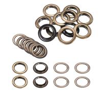QUARKZMAN 10 Stück Ösen 20 mm Innen-Ø Messing Ösen Metallösen Rostfrei Planenösen Grommet Kit mit Unterlegscheiben Eyelets für Banner Leder Schuhe Handtaschen Vorhänge Bastel, Braun
