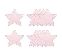 QUARKZMAN 10 Stück Sterne Patches zum Aufbügeln, 12cm Pailetten Flicken zum Aufbügeln, Bestickte Aufnäher zum Aufbügeln für Hut Jeans Kleidung Rucksäcke DIY-Zubehör, Rosa