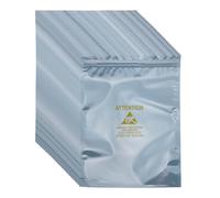 QUARKZMAN 100 Stück Antistatikbeutel 7.1" x 9.8" Wiederverschließbare ESD Abschirmbeutel Mit Etiketten Für Festplatten HDD SSD Elektronikgeräte Motherboards Silbergrau