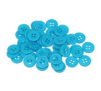 QUARKZMAN 100 Stück Dunkelblau Knöpfe 15 mm Große Nähknöpfe 4 Löcher Harz Runde Bastelknöpfe Ersatzknöpfe für Mantel Kleidung Jacke Hemden Blazer DIY Handwerk Scrapbooking Dekoration