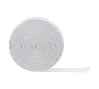 QUARKZMAN 11 Stücke 11 Yards Nähelastikbänder 1 Zoll 25mm Breite Flachgestricktes Stretch-Elastikband für DIY-Projekte Kunsthandwerk, Weiß