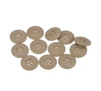 QUARKZMAN 12 Stück Knöpfe 20mm Runde Bastelknöpfe Hellgelb Matte Harz Nähknöpfe 4-Loch zum Annähen Basis Button für Handwerk Scrapbooking Dekor Kleidung Mantel Blusen Hemden Hosen Jacken