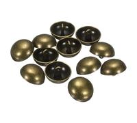 QUARKZMAN 12 Stück Knöpfe Bronze, 20mm Halbrunde Pilzkappe Metallknöpfe Handwerk Buttons mit Schaft, Bastelknöpfe Rund Nähknöpfe Ersatzknöpfe Buttons für Blazer Anzug Jacke Kleidung
