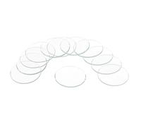 QUARKZMAN 12 Stück Uhrenglas Runde Flache Uhr Kristalllinse Glas, 19.5mm x 1mm (Ø *Dicke) Runde Gläser Ersatz Brille Uhren Gesicht Kristalle Linse Werkzeug für Uhrmacher Reparatur, Klar