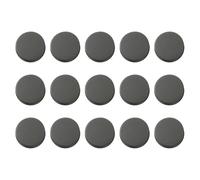 QUARKZMAN 15 Stück 10mm Metall Flache Knöpfe Set Glänzende Oberfläche Rund Ösenknöpfe, Bastelknöpfe, Ersatzknöpfe, Buttons für DIY Männer Frauen Hemd Hose trickjacke Kleidung, Rotguss