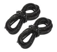 QUARKZMAN 2 Stück Strass-Schnürsenkel, 31,5" Glitzernde Ersatz-Kordeln für Jogginghosen und Hoodies (Schwarz)