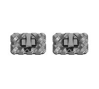 QUARKZMAN 2 Stück Twist Turn Lock Clasp, 1,38" x 0,79" Verschlüsse Schloss Schnellverschlüsse für Geldbörse Taschenschließung Clip Hardware Zubehör für DIY Handtasche Handwerk, Schwarz