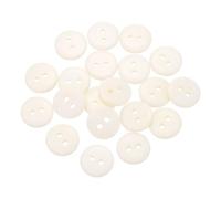 QUARKZMAN 20 Stück 12,5mm Harz Knöpfe zum Annähen, 2 Löcher Runde Nähknöpfe für Strickjacke DIY Handwerk Dekorieren Mantel Bekleidung Kleidung Hemden Urlaubsdekoration (Beige)