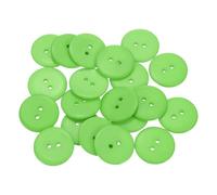 QUARKZMAN 20 Stück 25mm Harz Knöpfe zum Annähen, 2 Löcher Runde Nähknöpfe für Strickjacke DIY Handwerk Dekorieren Mantel Bekleidung Kleidung Hemden Urlaubsdekoration (Grün)