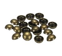 QUARKZMAN 20 Stück Knöpfe Bronze, 20mm Halbrunde Pilzkappe Metallknöpfe Handwerk Buttons mit Schaft, Bastelknöpfe Rund Nähknöpfe Ersatzknöpfe Buttons für Blazer Anzug Jacke Kleidung