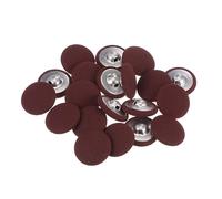 QUARKZMAN 20 Stück Knöpfe mit Stoffüberzug 21mm Runder Metallschaft Ösen Stoffknöpfe mit Stoff bezogen Nähknöpfe Vintage Ösenknöpfe für Anzüge Kleider Blusen Bastel DIY, Rotwein