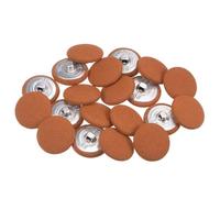 QUARKZMAN 20 Stück Knöpfe mit Stoffüberzug 23mm Runder Metallschaft Ösen Stoffknöpfe mit Stoff bezogen Nähknöpfe Vintage Ösenknöpfe für Anzüge Kleider Blusen Bastel DIY, Legierungsorange