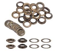 QUARKZMAN 20 Stück Ösen 20mm Metallösen Grommet Ösen Tülle Einschlagösen Befestigungsösen Scheiben für Planen Abdeckung Banner Leder Stoff Schuhe Handtaschen Vorhänge Bastel, Bronze