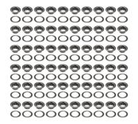QUARKZMAN 20 Stück Ösen-Set 25 mm Metallösen für Schuhe Kleidung DIY silber