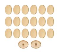 QUARKZMAN 20Stk 48L Metall Runde Flache Nähnägel 30mm Legierung Knopf Ersatz Für Herren Damen Anzug Wollmantel Hemd Hose Nähen Basteln Mattgold