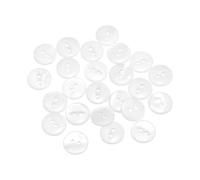 QUARKZMAN 24 Stück Natürliche Muschelknöpfe 2 Loch 12mm Perlmuttknöpfe Fischaugenknopf Für Hemden Mäntel Anzüge Jacken Jeans Röcke Hosen Kleider Nähen Basteln DIY Deko Weiß