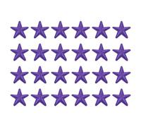 QUARKZMAN 24 Stück Sterne Patches zum Aufbügeln, 3.8cm Flicken zum Aufbügeln,Bestickte Aufnäher zum Bügelflicken für Hut Jacke Jeans Rucksäcke DIY Dekoration(Violett)