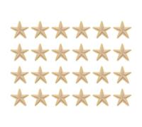 QUARKZMAN 24 Stück Sterne Patches zum Aufbügeln, 3.8cm Flicken zum Aufbügeln,Bestickte Aufnäher zum Bügelflicken für Hut Jacke Jeans Rucksäcke DIY Dekoration(Khaki)