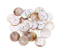 QUARKZMAN 25 Stück Natürliche Muschelknöpfe, 2 Loch Perlmuttknöpfe 23mm Nähandwerk Für Hemd Tasche DIY Näharbeiten Dekoration, Lila
