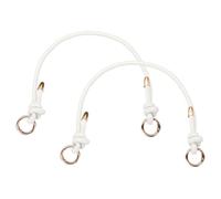 QUARKZMAN 2Stk Leder-Geldbörsenriemen 15.75 Zoll PU-Leder-Taschengriffe Handtaschenriemen Ersatz Für Frauen DIY Handtaschen Geldbörsenherstellung Weiß Goldene Schnalle