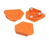 QUARKZMAN 3 Stück Magnetische Nahtführung Für Nähmaschine 6cm Polygone Saumführung Mit Skala Magnetische Saumlehre Für Universelle Nähzubehör Und Zubehör Orange