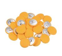 QUARKZMAN 30 Stück Knöpfe mit Stoffüberzug 25 mm Vintage Stoffknöpfe Bezogen Nähknöpfe Gelb Runde Retro Bastelknöpfe Metallschaft für Mantel Strickjacke Anzüge Kleider Blusen