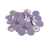 QUARKZMAN 30 Stück Knöpfe mit Stoffüberzug 25 mm Vintage Stoffknöpfe Bezogen Nähknöpfe Lila Runde Retro Bastelknöpfe Metallschaft für Mantel Strickjacke Anzüge Kleider Blusen