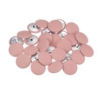 QUARKZMAN 30 Stück Knöpfe mit Stoffüberzug 25 mm Vintage Stoffknöpfe Bezogen Nähknöpfe Pink Runde Retro Bastelknöpfe Metallschaft für Mantel Strickjacke Anzüge Kleider Blusen