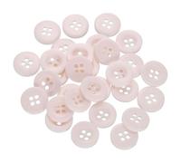 QUARKZMAN 30 Stück Knöpfe Pink Harz Knopf 12,5mm Kunststoff Bastelknöpfe 4-Loch Runde Kinderknöpfe Buttons zum Nähen für DIY Scrapbooking Deko Bekleidung Mantel Hemden Blusen Hosen Jacke