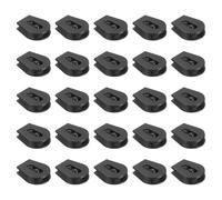 QUARKZMAN 30 Stück Räder Kordelstopper für Kordel Kunststoff Knebel Schieber Stopper Ende Kordel Schieber Ersatz für Rucksack Schnürsenkel Hut Bungee Schock Kordel, 0,6x0,8 Zoll