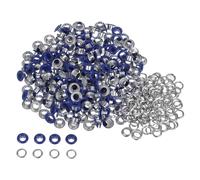 QUARKZMAN 300-teiliges Ösen-Set, Metallösen 5 mm / 1/5 Zoll Loch, winzige Ösen mit Unterlegscheiben für Schuhe, Kleidung, Gürtel, Anhänger, Tasche, Stoff, Leder, DIY-Projekt (Dunkelblau)