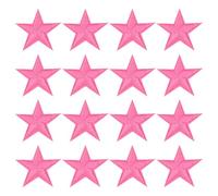 QUARKZMAN 32 Stück Stern Aufbügeln/Annähen Applikationen Bestickte Dekorative Reparatur Aufnäher Für Jacken Jeans Kleidung Hüte DIY Zubehör Rosenrot