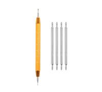 QUARKZMAN 4 Stück 1,5 x 26 mm Federstegstifte für Uhren, 316 Edelstahl-Uhrenarmband-Verbindungsstifte, Federstege, Reparaturwerkzeug für Uhren mit Metallkette und Lederarmband, Silber