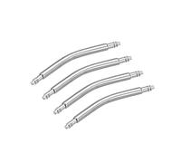 QUARKZMAN 4 Stück Uhrenarmband-Linkstifte, Federstegstifte 1,8 mm Durchmesser 22 mm Länge, Edelstahl-Doppelrandstifte für Uhrenarmbandriemen