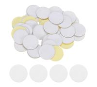 QUARKZMAN 48 Stück 35mm runde selbstklebende Bastelfilz, Filzkreise vorgeschnittene Filz Aufkleber aus Vliesstoff für Nähen, DIY Projekt, Bastelarbeiten, Handwerk, Decoration (Weiß)